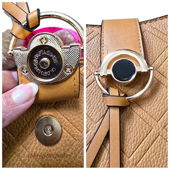 Women Tan Messenger Handbag With Shoulder Strap - Picture 8 of 12